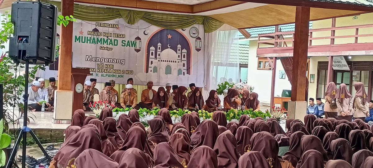MAN 2 HSU Peringati Maulid Nabi Besar Muhammad SAW