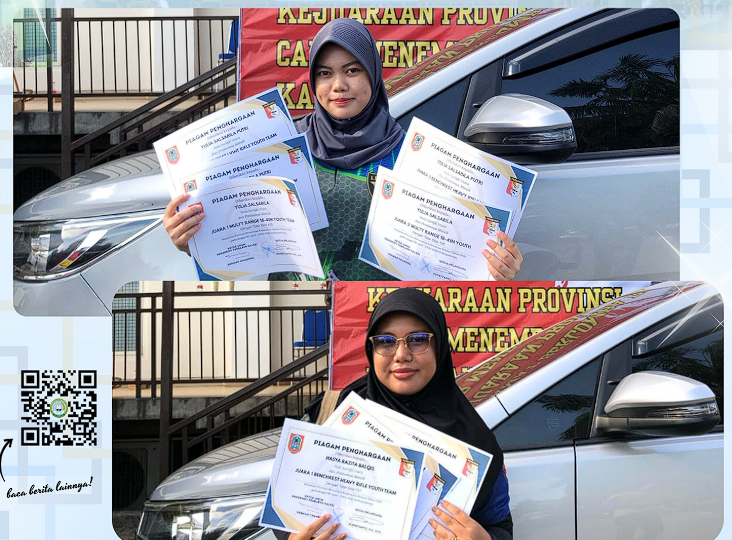 2 Siswi MAN 2 HSU Borong Prestasi Kejurprov Menembak Kalsel!