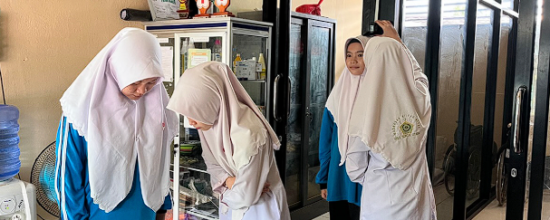 PMR MAN 2 HSU Lakukan Program Kerja Pemeriksaan Tinggi dan Berat Badan