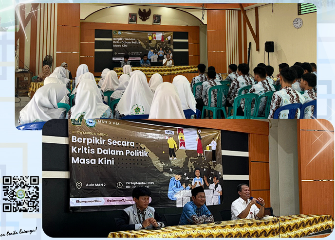 OSIM MAN 2 HSU Gelar Seminar Politik: Belajar Cara Berpolitik pada Generasi Muda